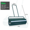 63L Steel Garden Lawn Roller Water Sand Filled Outdoor Grass Roller w/Drain Plug
