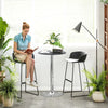Tall Bistro Pub Bar Table Unit Home Kitchen Dining Cafe Desk Swivel Tabletop