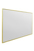 Extra Large Gold Edged Aluminium Wall Mirror 47"X31" 120 x 80cm MirrorOutlet