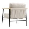 Mid Century Reading Armchair Accent Chair Metal Frame for Bedroom Living Room