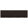 Wall Shelf Dark Grey 220x60x4 Treated Solid Wood Oak G7D3