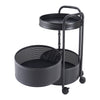 Kitchen Rotating Trolley Shelf Vegetable Fruits Rack Bathroom Storage Organiser