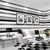 3D Bold Stripe Wallpaper Black White Contrasting Wall Decoration Living Room Art