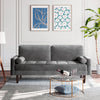 3 Seater 1.7m Velvet Sofa w/2 Pillows Couch Love Seat Settee Apartment Home Room