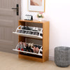 SHOE CABINET 2 DRAWER STORAGE CUPBOARD RACK SHELF FOOTWEAR ORGANISER SHOE STAND