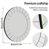 3D Bevelled Glass Wall Mirror Round Decorative Mirror Waterproof Bathroom Mirror