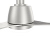 3 Blades 52inch Ceiling Fan Light 6 Speed Timer Remote Control Chandelier Silver