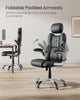 Office Chair, Ergonomic Gaming Chair, Adjustable Headrest, Tilt Function, Foldab