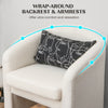 Modern Accent Chair and Ottoman Set Bedroom Upholstered Club Chair w/Footrest
