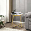 Round Side Coffee Table Tray Sofa Desk LivingRoom Night Stand End Metal Console