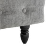 Chaise Lounge Upholstered Left Hand Sofa Grey Accent Chair with Storage & Pillow