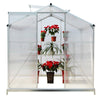 Polycarbonate Outdoor Garden Patio Greenhouse Clear Walk-In Aluminium Metal Shed