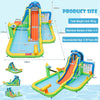 Inflatable Water Slide Kids Bouncy Castle Water Park Jumper House w/ Splash Pool