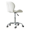 Cushioned Computer Desk Office Chair Chrome Legs Lift Swivel Adjustable Height