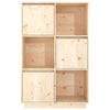 Gecheer Highboard 74x35x117 Solid Wood Pine F0J4