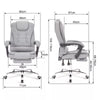 Executive Office Chair Swivel Recliner Computer Desk Gaming Chair with Footrest
