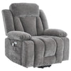 ELECTRIC POWER LIFT RISER RECLINER CHAIR ARMCHAIR W/ CUP HOLDERS & USB PORT GREY