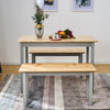 Solid Wood Dining Table and Chairs Bench Set Kitchen Room Home Furniture New