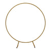 1.5m Round Gold Hoop Arch Stand Metal Wedding Backdrop Stand Flower Balloon Arch