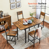 Rustic Drop Leaf Dining Table Extendable Kitchen Small Metal Folding Table Desk
