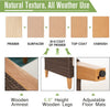 Outdoor Rattan Patio Furniture Set Sectional Sofa Patio Conversation Sets