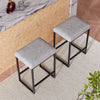 Retro Kitchen Breakfast Bar Stool Chair with Footrest Counter Height High Seat