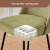 2X Breakfast Bar Stools Thickened Pad Linen Dining Chairs for Counter Kitchen