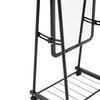 Mobile Full Length Mirror Adjustable Bedroom Dressing Room Mirror with Shelf