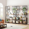 Tribesigns 5-Tier Bookshelf with 12 Shelves, Vintage Wooden and Metal Frame Unit