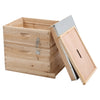 2/3/4Tier Langstroth Honey Beehive Box Beekeeping,Honeycomb Foundation Frame Set
