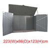Metal Large Storage Garden Shed Bike Unit Tools Bicycle Store Can Put 2-3 Bikes