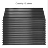 Roof Sheets Cladding Roofing Galvanized Corrugated Heavy Duty Black Metal 12Pcs