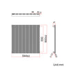 Black Radiator Vertical Horizontal Flat Panel Central Heating Rads 1800 1600 600