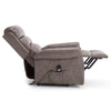 Recliner Armchair Electric Lift & Tilt Assist Chair Faux Leather Grey Mocha