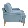 Dusk Hampshire Blue Velvet & Oak 2 Seater Sofa RRP £799