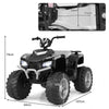 Kids Ride on Car 24V Soft Start Electric Vehicle with LED Lights-Black