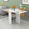 Kitchen Folding Dining Table Mobile Writing Desk Workstation With Storage Drawer