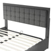 VELVET OTTOMAN STORAGE BED FRAME GAS LIFT UP 4FT6 DOUBLE SIZE WITH DRAWER