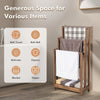 3-Tier Wooden Towel Rack Freestanding 3 Bars Towel Drying Holder Storage Shelf
