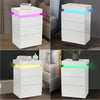 RGB LED Bedside Table Cabinet 3 Drawers Nightstand Bedroom Furniture Storage UK