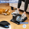 Portable Seated Leg Exerciser Under Desk Elliptical Machine Seniors-Black