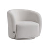 Swivel Chair Teddy Fabric Upholstered Rotating Armchair Sofa Accent Tub Seat