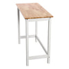 Breakfast Bar Table & 2 Chairs Set Pine Wood Kitchen Living Room Wall Side Unit