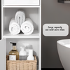 Waterproof Bathroom Storage Cabinet Free Standing Cabinet Organizer Unit White
