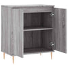 Sideboard Storage Cabinet - Grey Sonoma Engineered Wood with robust Legs A2K7
