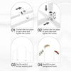 Large Arch Door Wedding Metal Frame Backdrop Stand Party Flower Decor Rack 220cm