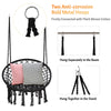 Hammock Swing Chair Hanging Rope Seat Net Chair Garden Macrame Swing Out/Indoor