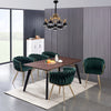 Velvet Dining Chair with Door Knocker Ring Windsor Dressing Room Chair 1/2/4/6