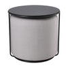 Round Sofa Side Tea Table & Linen Ottoman Footstool Under Desk Chair Living Room