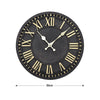 GARDEN ROMAN WALL CLOCK LARGE INDOOR OUTDOOR BIG ROMAN NUMERALS RESIN WATERPROOF